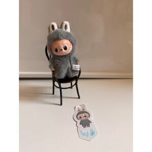 Authentic Pin for love Lububu plush letter : W Popmart V4